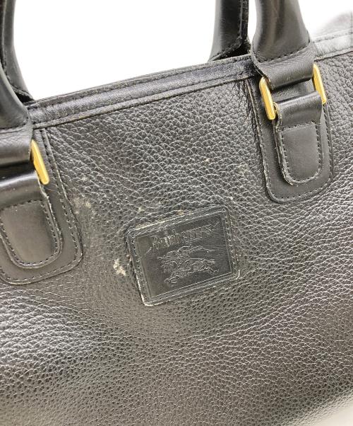 BURBERRY（バーバリー）BURBERRY (バーバリー) ノバチェックボストンバッグ ブラックの古着・服飾アイテム