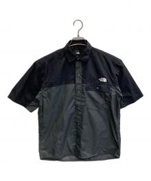 THE NORTH FACE（ザ ノース フェイス）の古着「ショートスリーブヌプシシャツ」｜ブラック×グレー