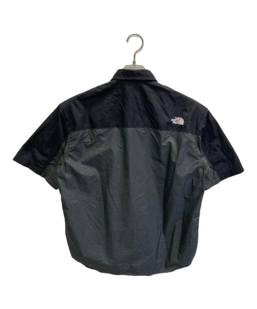 THE NORTH FACE（ザ ノース フェイス）THE NORTH FACE (ザ ノース フェイス) ショートスリーブヌプシシャツ ブラック×グレー サイズ:Sの古着・服飾アイテム