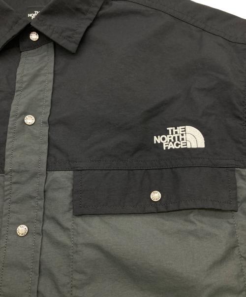 THE NORTH FACE（ザ ノース フェイス）THE NORTH FACE (ザ ノース フェイス) ショートスリーブヌプシシャツ ブラック×グレー サイズ:Sの古着・服飾アイテム