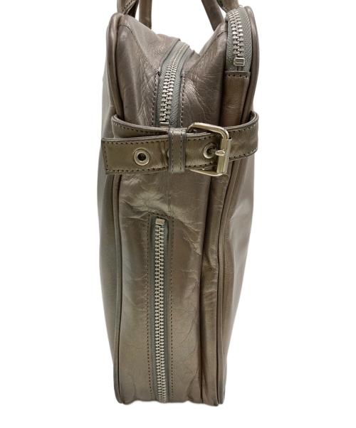 Y's（ワイズ）Y's (ワイズ) オールド ハンドバッグ グレージュの古着・服飾アイテム