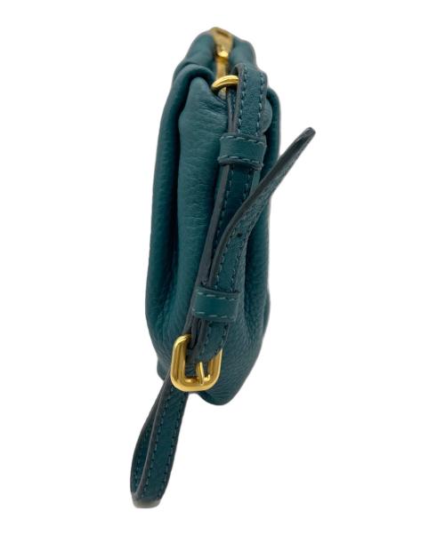 PRADA（プラダ）PRADA (プラダ) レザーポーチ ブルーの古着・服飾アイテム