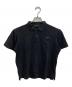 PRADA（プラダ）の古着「トライアングルロゴ ポロシャツ」｜ブラック