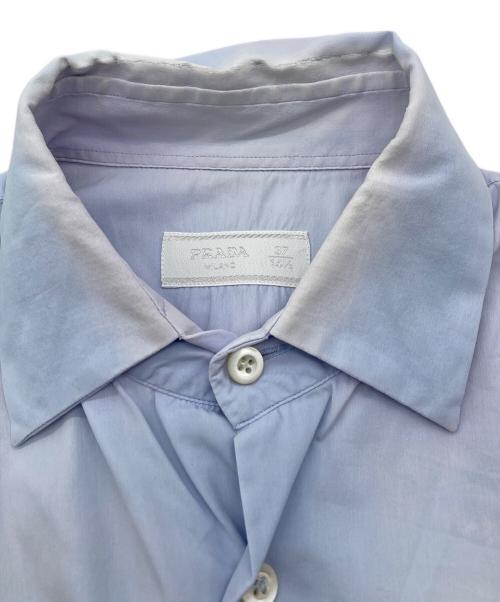 PRADA（プラダ）PRADA (プラダ) ドレスシャツ ブルー サイズ:37の古着・服飾アイテム
