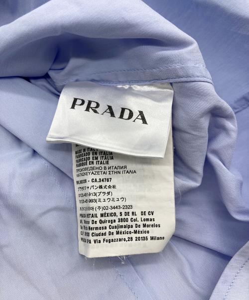 PRADA（プラダ）PRADA (プラダ) ドレスシャツ ブルー サイズ:37の古着・服飾アイテム