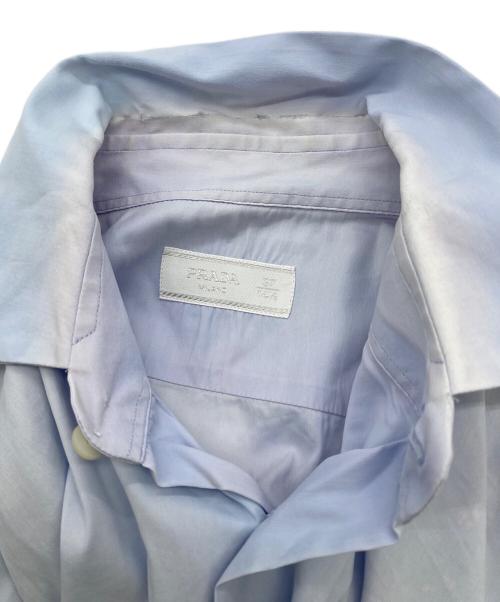 PRADA（プラダ）PRADA (プラダ) ドレスシャツ ブルー サイズ:37の古着・服飾アイテム