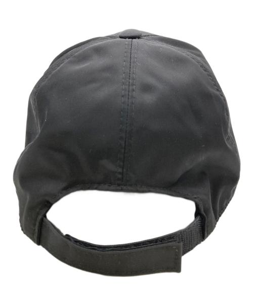 PRADA（プラダ）PRADA (プラダ) ベースボールキャップ ブラック サイズ:Mの古着・服飾アイテム