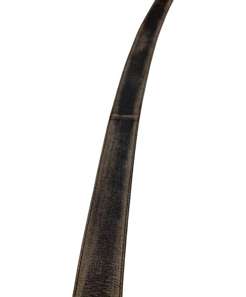 MIU MIU（ミュウミュウ）MIU MIU (ミュウミュウ) ナッパレザー ベルト ブラウンの古着・服飾アイテム