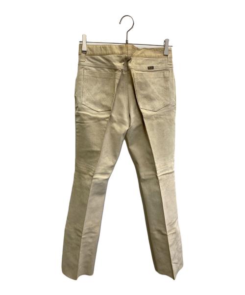 Wrangler（ラングラー）Wrangler (ラングラー) ヴィンテージレザーパンツ ベージュ サイズ:Lの古着・服飾アイテム