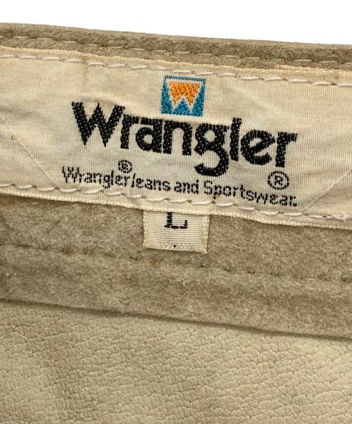 Wrangler（ラングラー）Wrangler (ラングラー) ヴィンテージレザーパンツ ベージュ サイズ:Lの古着・服飾アイテム