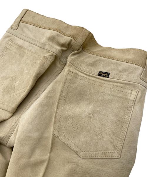 Wrangler（ラングラー）Wrangler (ラングラー) ヴィンテージレザーパンツ ベージュ サイズ:Lの古着・服飾アイテム