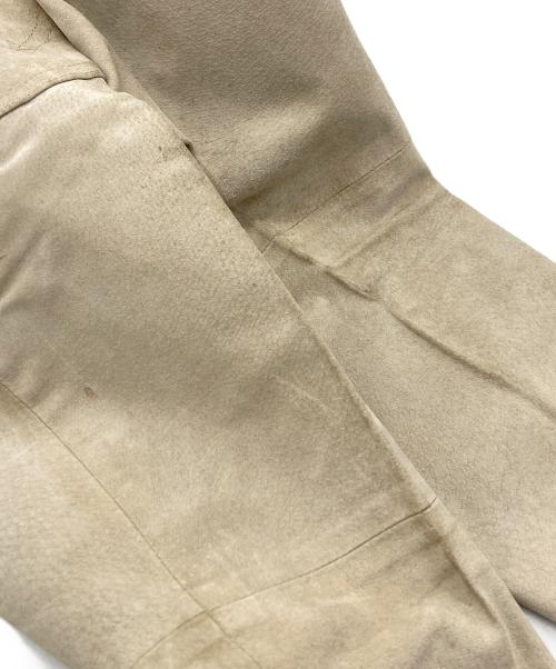 Wrangler（ラングラー）Wrangler (ラングラー) ヴィンテージレザーパンツ ベージュ サイズ:Lの古着・服飾アイテム