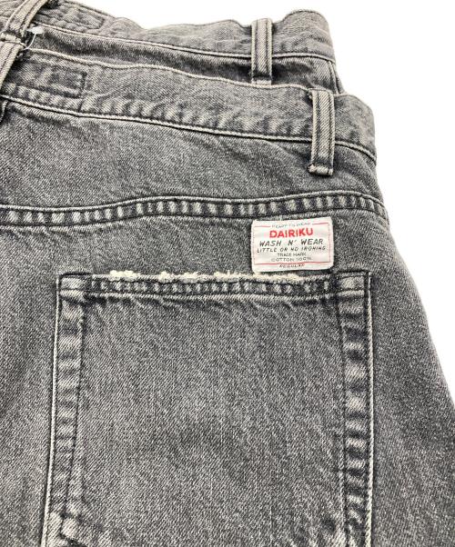 DAIRIKU（ダイリク）DAIRIKU (ダイリク) DOCKING WIDE STRAIGHT DENIM PANTS ブラック サイズ:27の古着・服飾アイテム