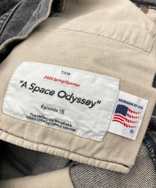 DAIRIKU（ダイリク）DAIRIKU (ダイリク) DOCKING WIDE STRAIGHT DENIM PANTS ブラック サイズ:27の古着・服飾アイテム