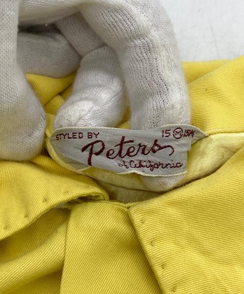 PETERS（ペータース）Peters (ペータース) ヴィンテージシャツ イエロー サイズ:15の古着・服飾アイテム