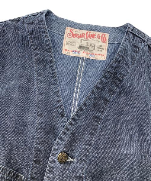 SUGAR CANE（シュガーケーン）SUGAR CANE (シュガーケーン) lot 599 ワークベスト グレー×ネイビー サイズ:38の古着・服飾アイテム