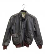 L.L.Beanエルエルビーン）の古着「80s A-2型 レザージャケット【USA製】」｜ブラウン