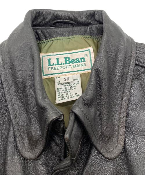 L.L.Bean（エルエルビーン）L.L.Bean (エルエルビーン) 80s A-2型 レザージャケット【USA製】 ブラウン サイズ:36の古着・服飾アイテム