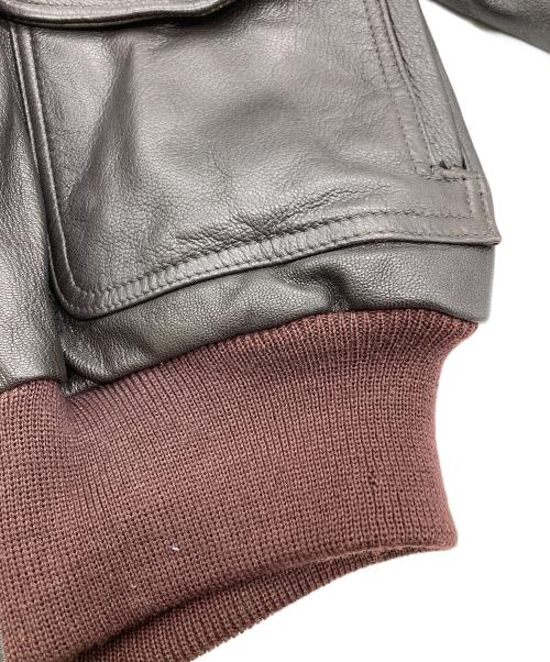 L.L.Bean（エルエルビーン）L.L.Bean (エルエルビーン) 80s A-2型 レザージャケット【USA製】 ブラウン サイズ:36の古着・服飾アイテム