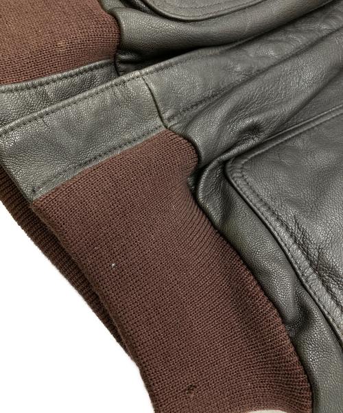 L.L.Bean（エルエルビーン）L.L.Bean (エルエルビーン) 80s A-2型 レザージャケット【USA製】 ブラウン サイズ:36の古着・服飾アイテム