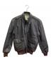 L.L.Bean（エルエルビーン）の古着「80s A-2型 レザージャケット【USA製】」｜ブラウン