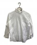 COMME des GARCONS HOMME PLUSコムデギャルソンオムプリュス）の古着「80's バックジップハイネックシャツ」｜ホワイト