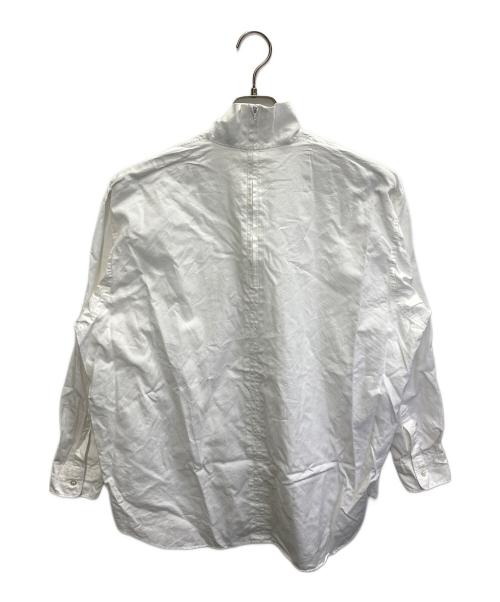 COMME des GARCONS HOMME PLUS（コムデギャルソンオムプリュス）COMME des GARCONS HOMME PLUS (コムデギャルソンオムプリュス) 80's バックジップハイネックシャツ ホワイト サイズ:FREEの古着・服飾アイテム