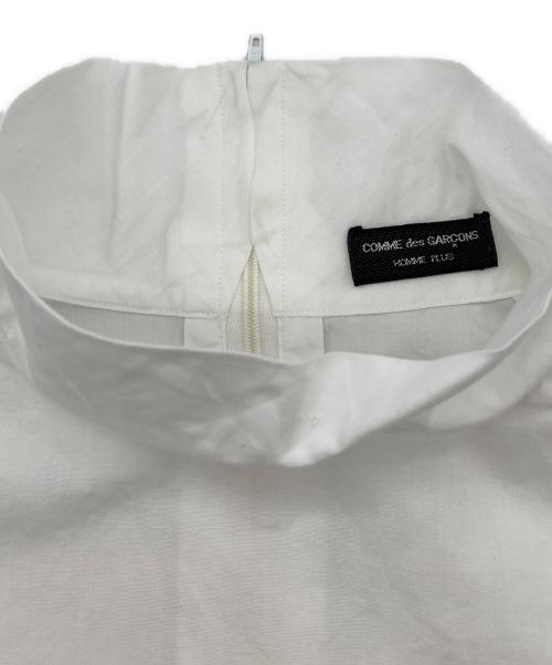COMME des GARCONS HOMME PLUS（コムデギャルソンオムプリュス）COMME des GARCONS HOMME PLUS (コムデギャルソンオムプリュス) 80's バックジップハイネックシャツ ホワイト サイズ:FREEの古着・服飾アイテム