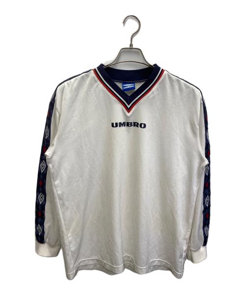 UMBRO（アンブロ）UMBRO (アンブロ) 90s～00s LSゲームシャツ ホワイトの古着・服飾アイテム