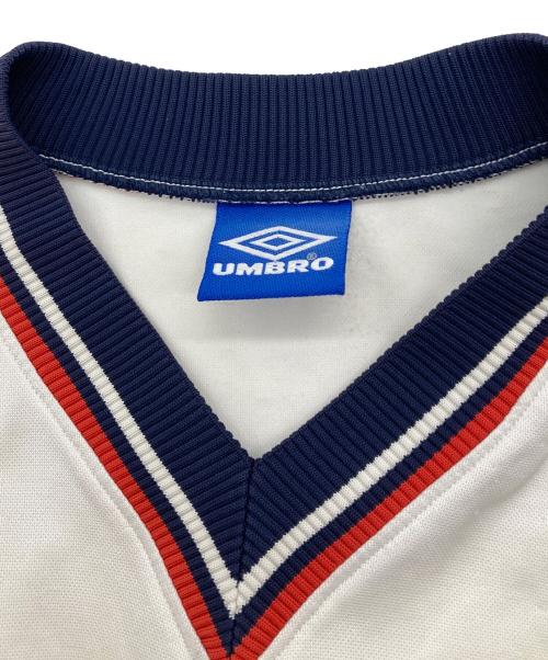 UMBRO（アンブロ）UMBRO (アンブロ) 90s～00s LSゲームシャツ ホワイトの古着・服飾アイテム