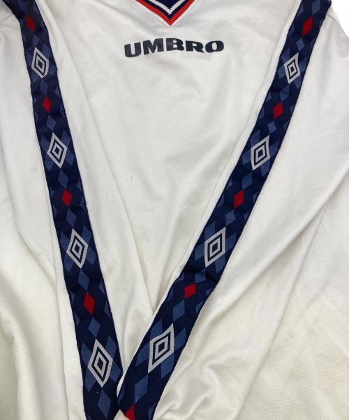 UMBRO（アンブロ）UMBRO (アンブロ) 90s～00s LSゲームシャツ ホワイトの古着・服飾アイテム