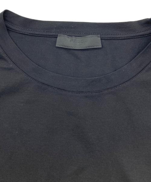 PRADA（プラダ）PRADA (プラダ) ワンポイントロゴ ロングスリーブカットソー ブラック サイズ:Lの古着・服飾アイテム