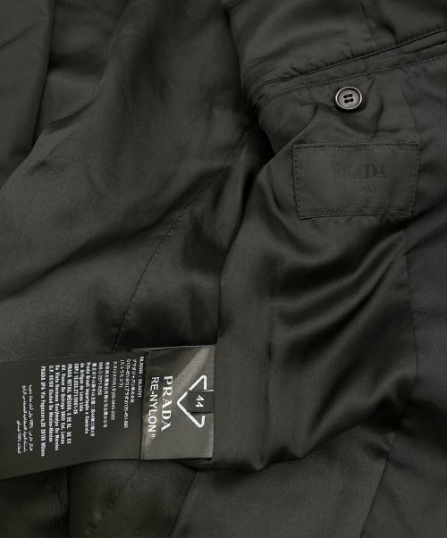 PRADA（プラダ）PRADA (プラダ) Re-Nylon シングルブレストジャケット ブラック サイズ:44の古着・服飾アイテム