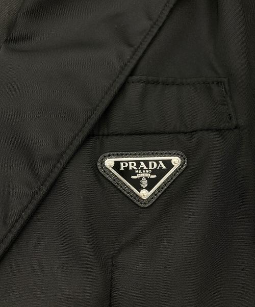 PRADA（プラダ）PRADA (プラダ) Re-Nylon シングルブレストジャケット ブラック サイズ:44の古着・服飾アイテム