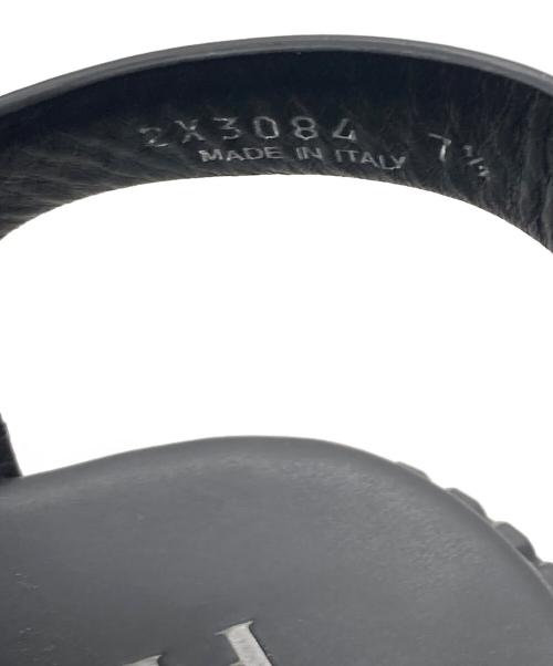 PRADA（プラダ）PRADA (プラダ) ブラッシュドレザーフィッシャーマンサンダル ブラック サイズ:7 1/2の古着・服飾アイテム