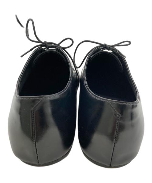 PRADA（プラダ）PRADA (プラダ) ブラッシュドレザー レースアップ シューズ ブラック サイズ:7の古着・服飾アイテム