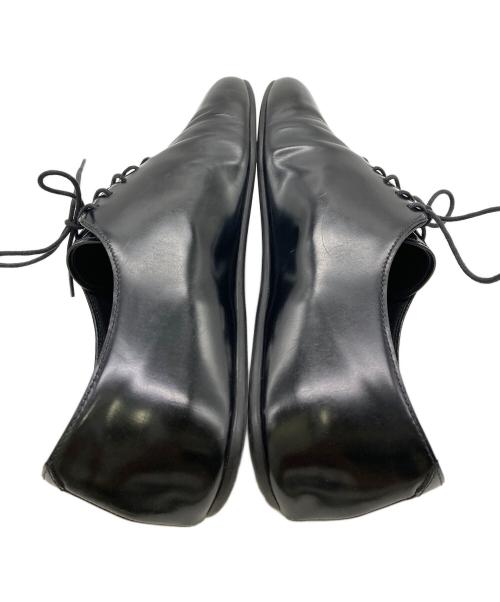PRADA（プラダ）PRADA (プラダ) ブラッシュドレザー レースアップ シューズ ブラック サイズ:7の古着・服飾アイテム
