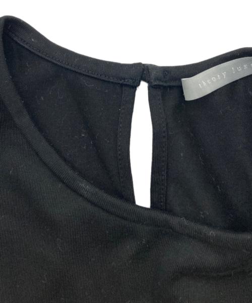 theory luxe（セオリーリュクス）theory luxe (セオリーリュクス) ISOLAペプラムカットソー ブラック サイズ:38の古着・服飾アイテム