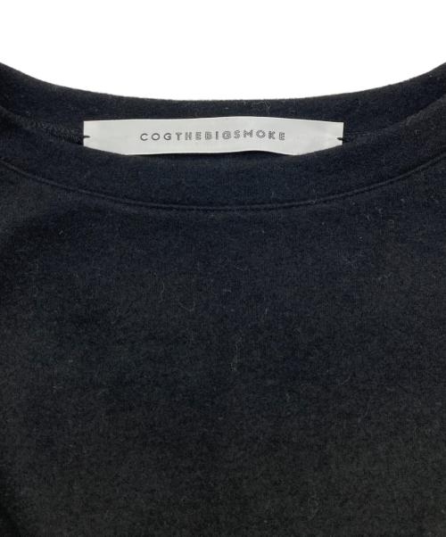 COGTHEBIGSMOKE（コグザビッグスモーク）COGTHEBIGSMOKE (コグザビッグスモーク) ナロースリーブトップ ブラック サイズ:FREEの古着・服飾アイテム