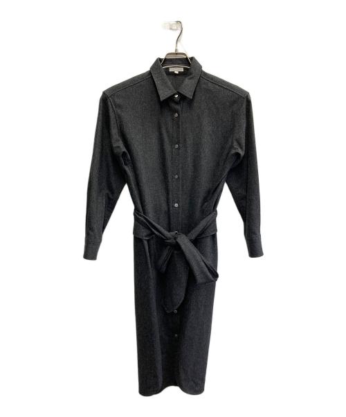 23区（ニジュウサンク）23区 (ニジュウサンク) RITA (リタ) シャツワンピース グレー サイズ:36の古着・服飾アイテム