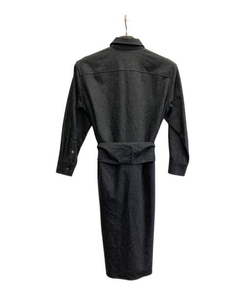 23区（ニジュウサンク）23区 (ニジュウサンク) RITA (リタ) シャツワンピース グレー サイズ:36の古着・服飾アイテム