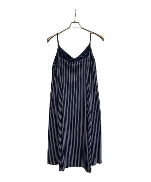 ASTRAET（アストラット）ASTRAET (アストラット) ストライプキャミワンピース ホワイト×ネイビー サイズ:FREEの古着・服飾アイテム
