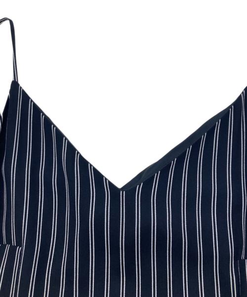 ASTRAET（アストラット）ASTRAET (アストラット) ストライプキャミワンピース ホワイト×ネイビー サイズ:FREEの古着・服飾アイテム