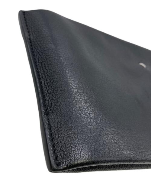 Maison Margiela（メゾンマルジェラ）Maison Margiela (メゾンマルジェラ) 4ステッチネック ショルダーレザーポシェット ブラックの古着・服飾アイテム
