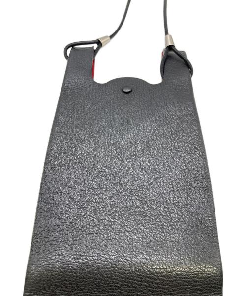 Maison Margiela（メゾンマルジェラ）Maison Margiela (メゾンマルジェラ) 4ステッチネック ショルダーレザーポシェット ブラックの古着・服飾アイテム