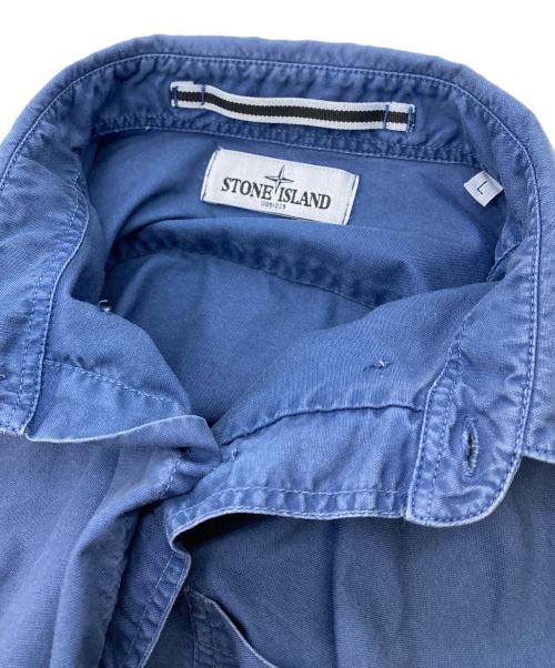STONE ISLAND（ストーンアイランド）STONE ISLAND (ストーンアイランド) 長袖シャツ インディゴ サイズ:Lの古着・服飾アイテム