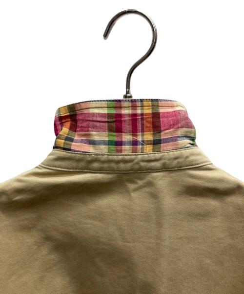 POLO RALPH LAUREN（ポロ・ラルフローレン）POLO RALPH LAUREN (ポロ・ラルフローレン) 襟裏チェックスイングトップ ベージュ サイズ:Lの古着・服飾アイテム