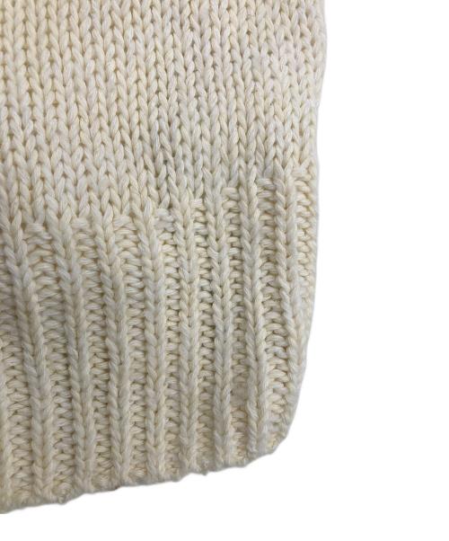 MM6 Maison Margiela（エムエムシックスメゾンマルジェラ）MM6 Maison Margiela (エムエムシックスメゾンマルジェラ) ロゴオーバーサイズニット アイボリー サイズ:Mの古着・服飾アイテム