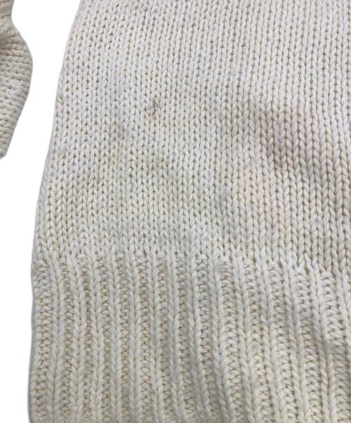 MM6 Maison Margiela（エムエムシックスメゾンマルジェラ）MM6 Maison Margiela (エムエムシックスメゾンマルジェラ) ロゴオーバーサイズニット アイボリー サイズ:Mの古着・服飾アイテム
