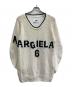 MM6 Maison Margiela（エムエムシックスメゾンマルジェラ）の古着「ロゴオーバーサイズニット」｜アイボリー